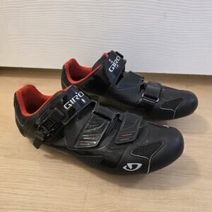 Giro Black Red Factor Adjustable Cycling Shoes Size 12.25